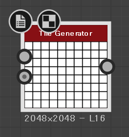 Tile Generatorのデフォルトは格子柄になっています