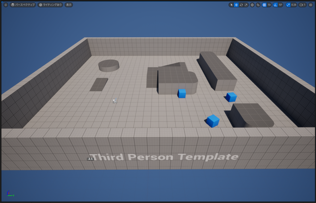 UE5のレベルビューポート